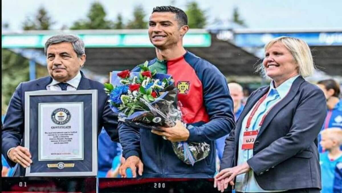 Cristiano Ronaldo Receives Guinness World Record